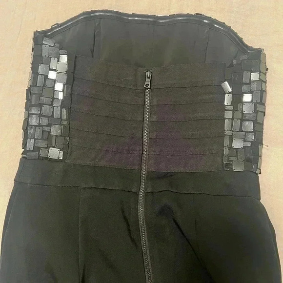 Strapless Jumpsuit Black Alice + Olivia Women’s size 2, small - embellished - Picture 9 of 13